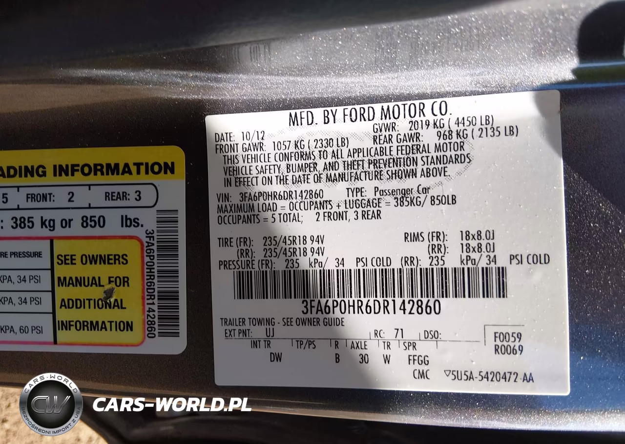 2013 Ford Fusion Se VIN:3FA6P0HR6DR142860 - 9