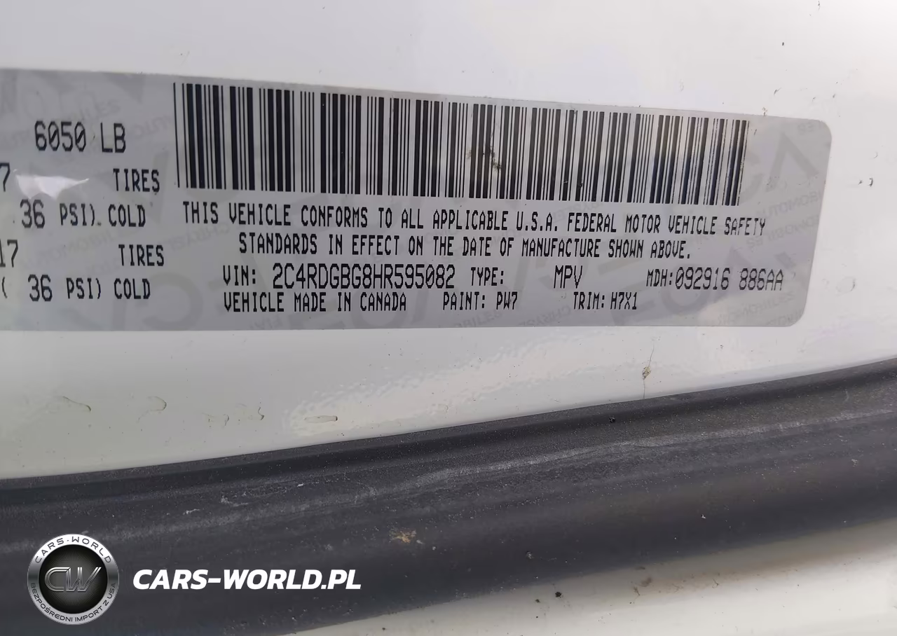 2017 Dodge Grand Caravan Se VIN:2C4RDGBG8HR595082 - 9