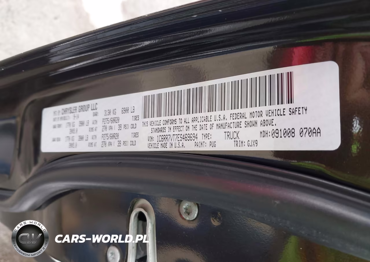 2014 Ram 1500 Laramie VIN:1C6RR7VT7ES469694 - 9