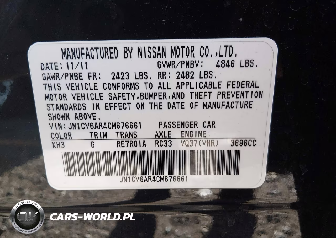2012 Infiniti G37X VIN:JN1CV6AR4CM676661 - 9