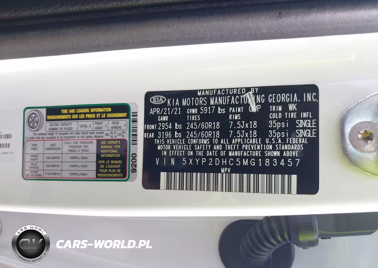 2021 Kia Telluride Lx VIN:5XYP2DHC5MG183457 - 9