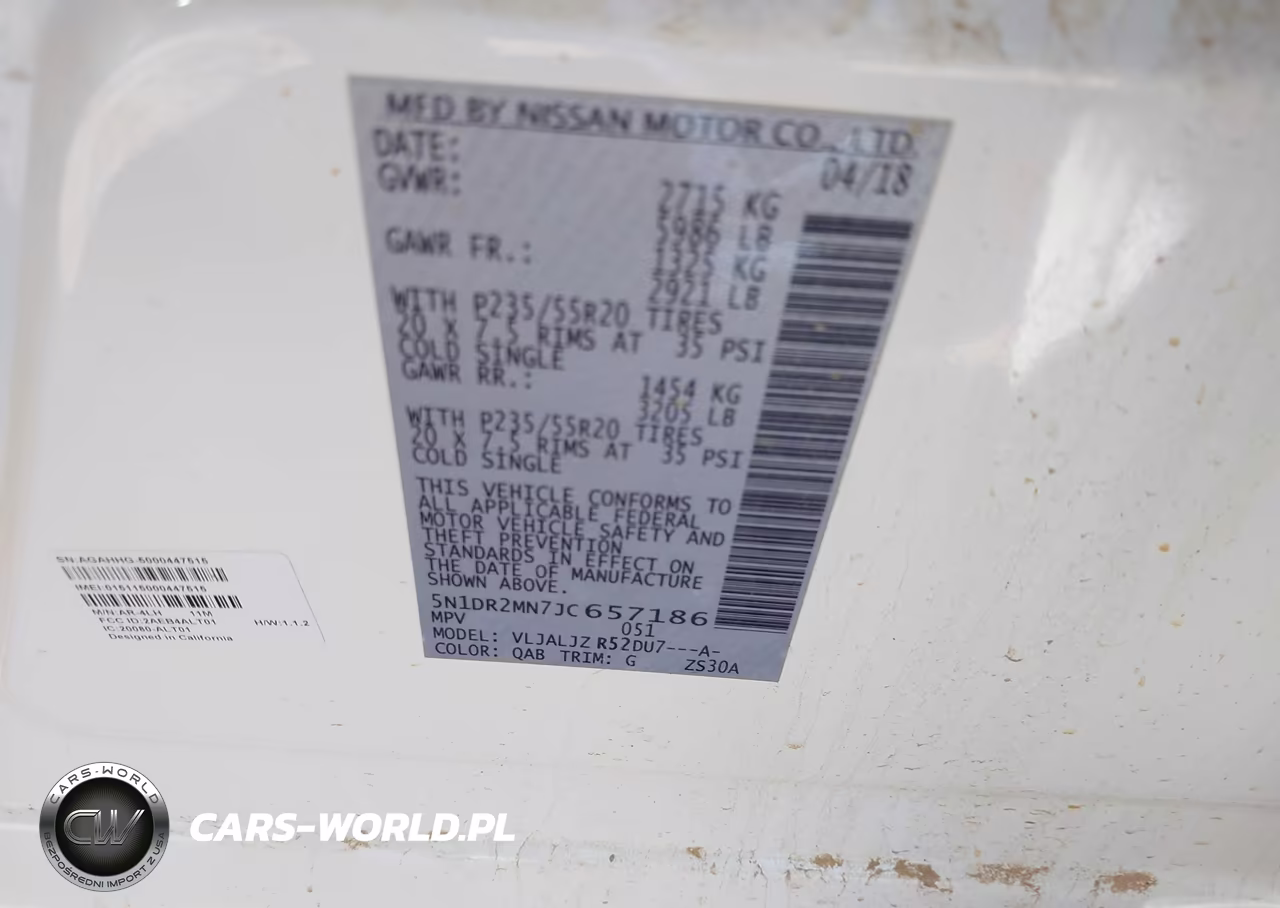 2018 Nissan Pathfinder Platinum VIN:5N1DR2MN7JC657186 - 9