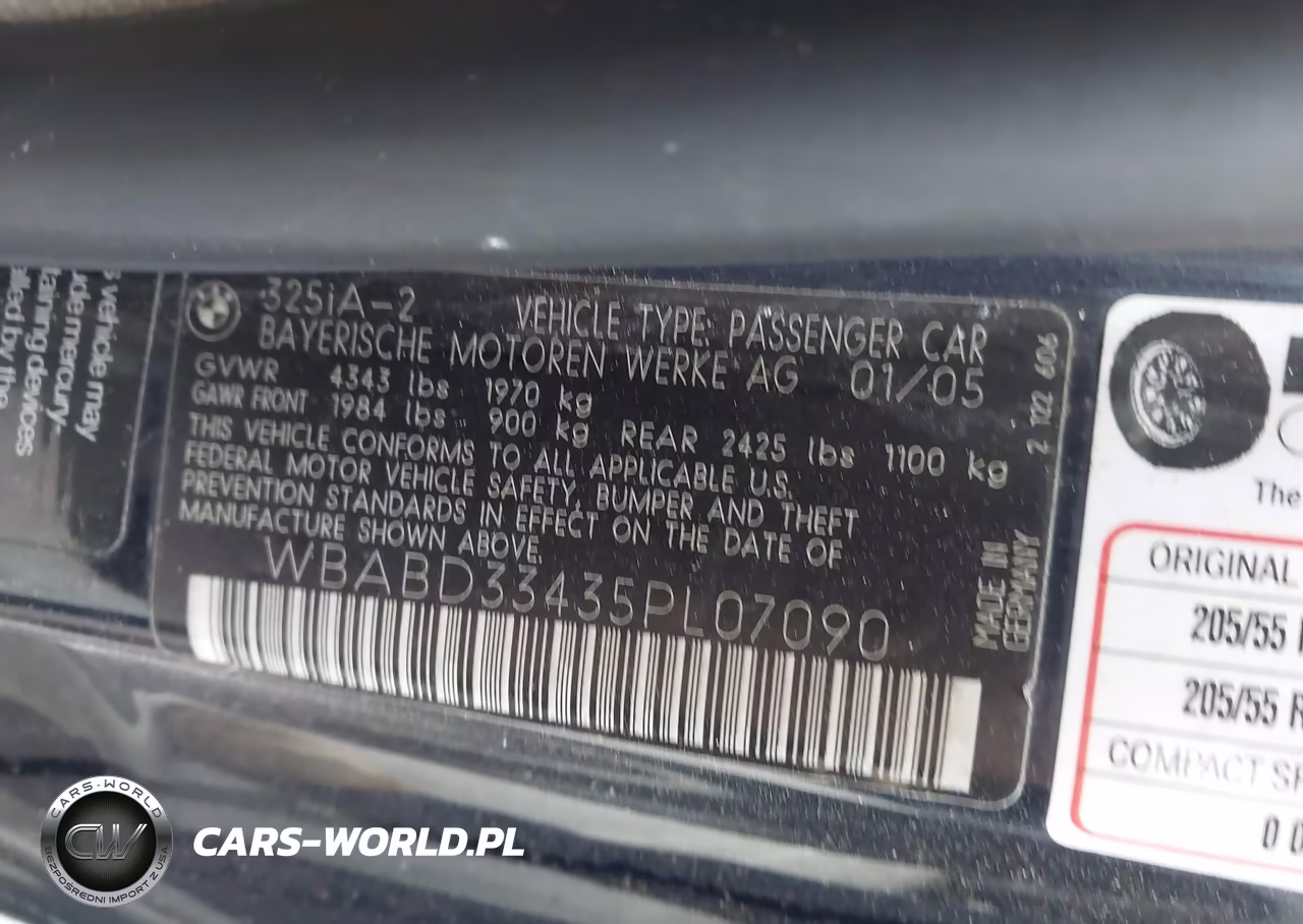 2005 BMW 325Ci VIN:WBABD33435PL07090 - 9