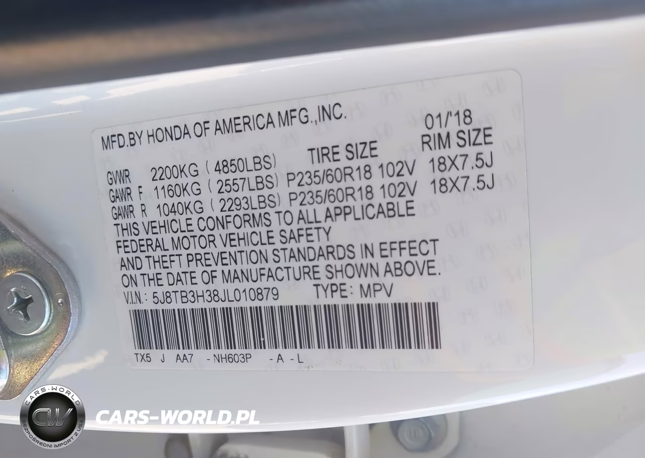2018 Acura Rdx Acurawatch Plus Package VIN:5J8TB3H38JL010879 - 9