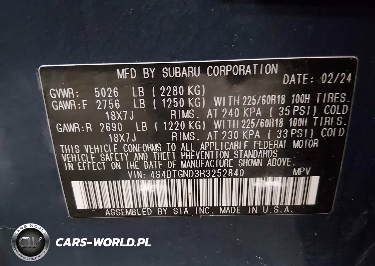 2024 Subaru Outback Limited Xt VIN:4S4BTGND3R3252840 - 9