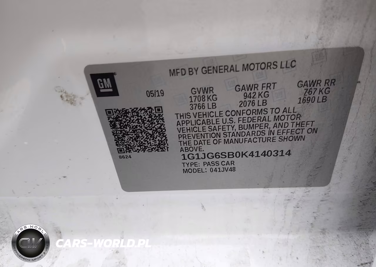 2019 Chevrolet Sonic Lt Auto VIN:1G1JG6SB0K4140314 - 9