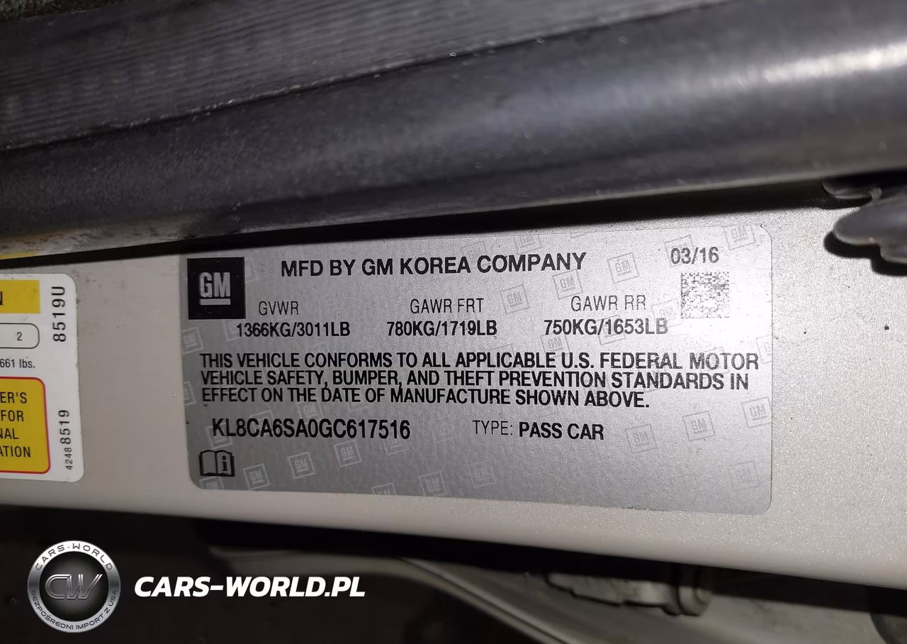 2016 Chevrolet Spark Ls Manual VIN:KL8CA6SA0GC617516 - 9