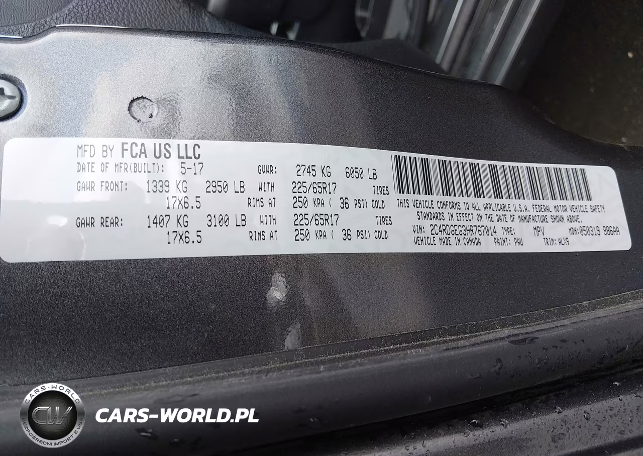 2017 Dodge Grand Caravan Gt VIN:2C4RDGEG3HR767014 - 9