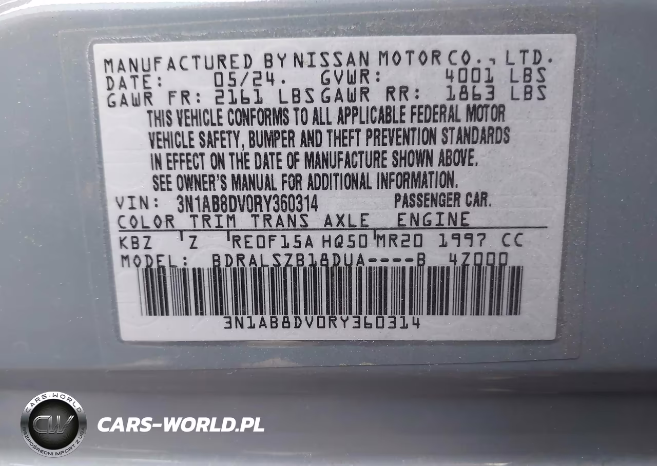 2024 Nissan Sentra Sr Xtronic Cvt VIN:3N1AB8DV0RY360314 - 9