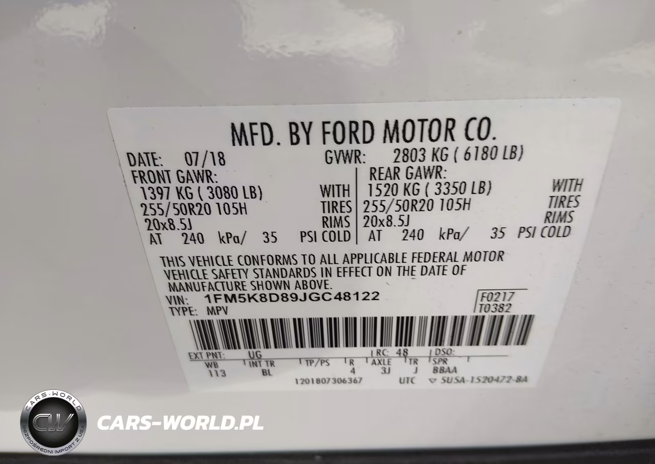 2018 Ford Explorer Xlt VIN:1FM5K8D89JGC48122 - 9