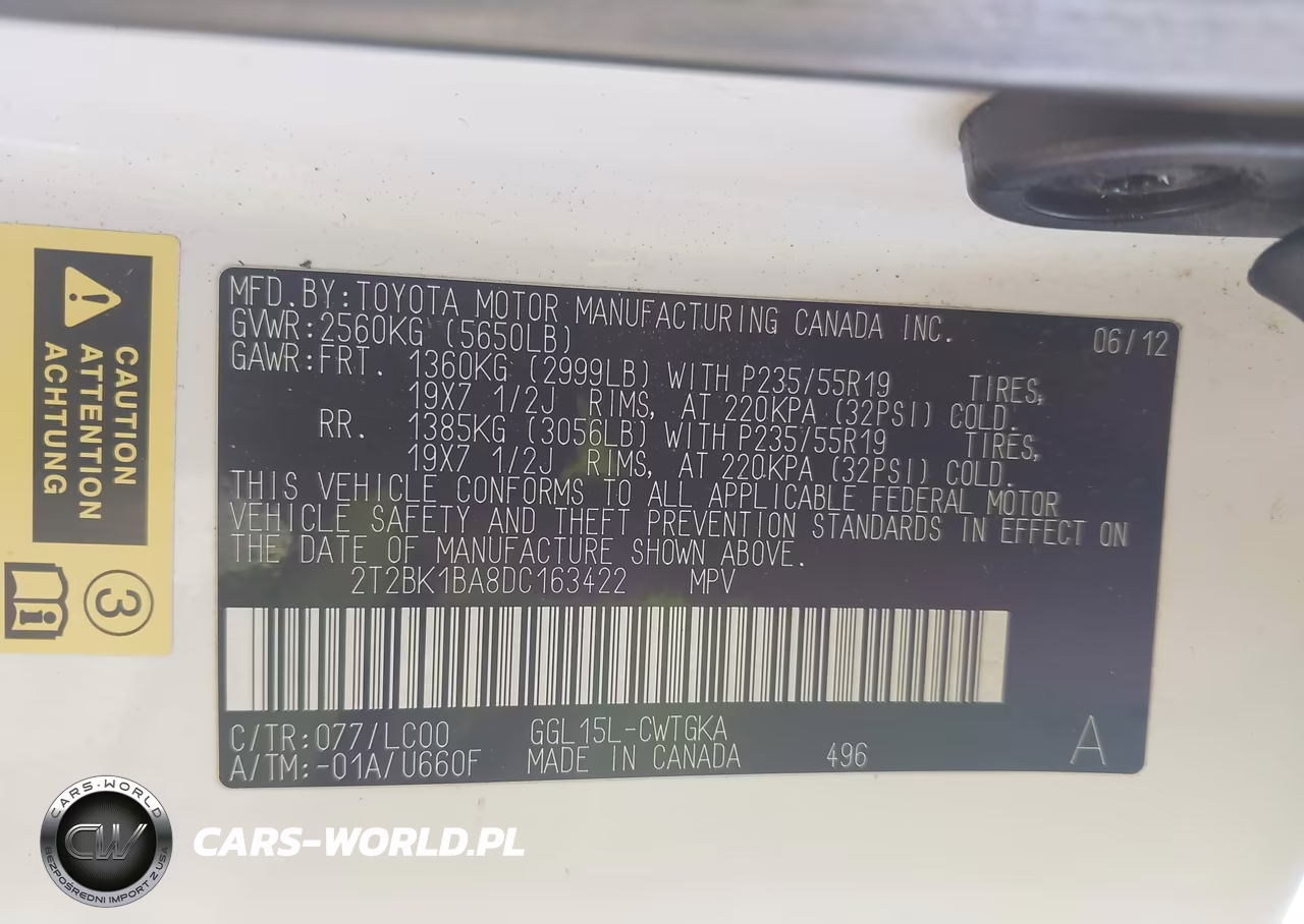 2013 Lexus Rx 350 VIN:2T2BK1BA8DC163422 - 9