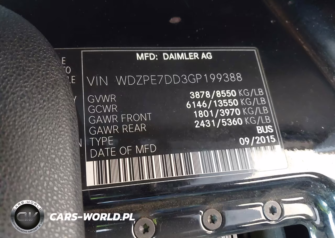 2016 Mercedes-Benz Sprinter 2500 Normal Roof VIN:WDZPE7DD3GP199388 - 9