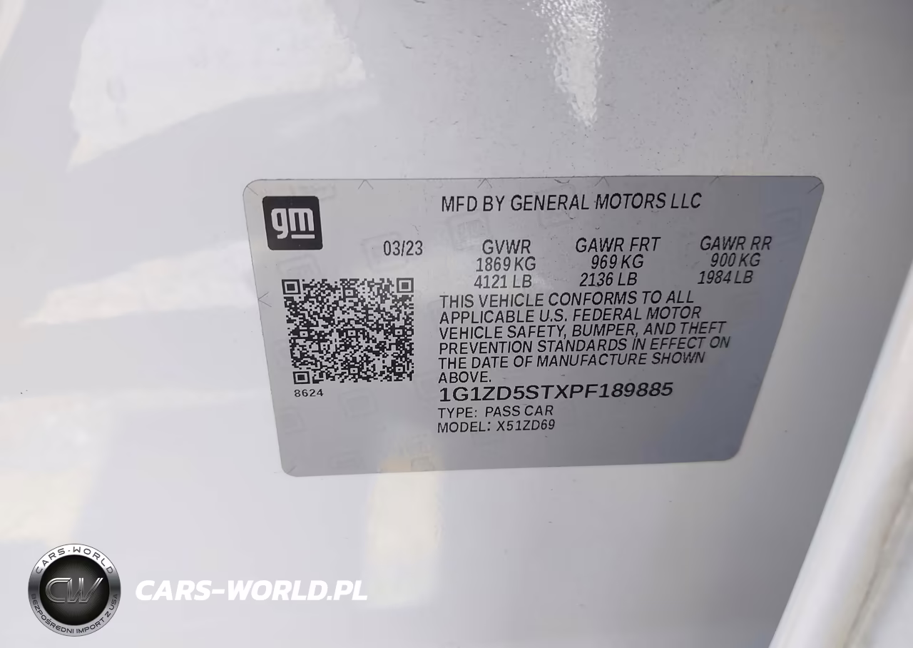 2023 Chevrolet Malibu Fwd 1Lt VIN:1G1ZD5STXPF189885 - 9