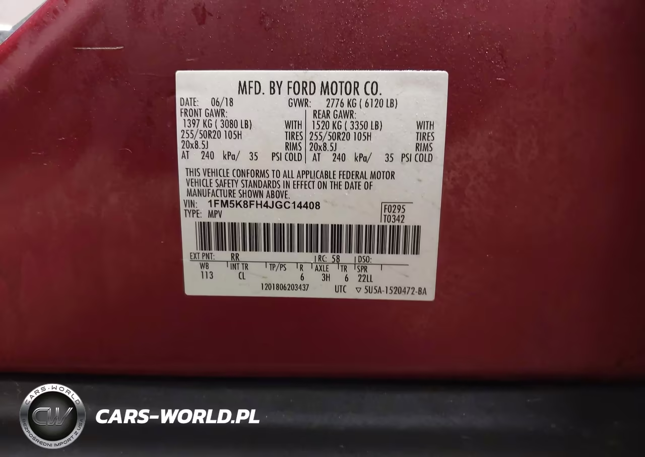 2018 Ford Explorer Limited VIN:1FM5K8FH4JGC14408 - 9