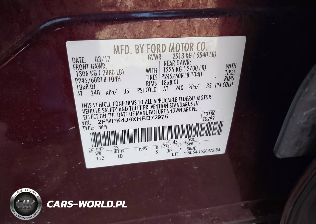 2017 Ford Edge Sel VIN:2FMPK4J9XHBB72975 - 9