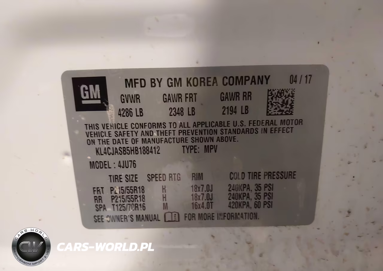 2017 Buick Encore Preferred VIN:KL4CJASB5HB188412 - 9