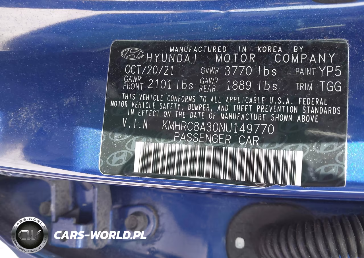 2022 Hyundai Venue Sel VIN:KMHRC8A30NU149770 - 9