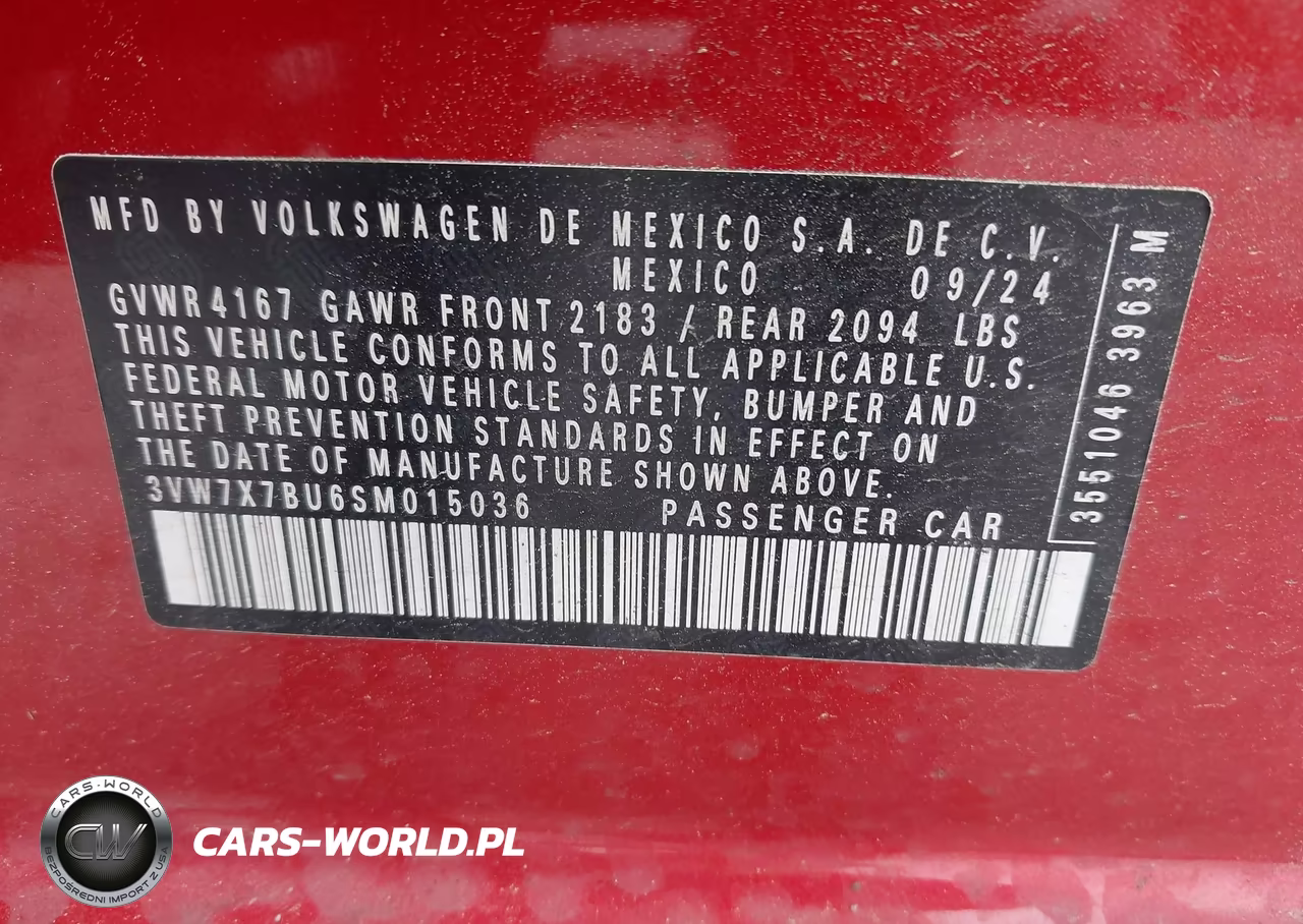 2025 Volkswagen Jetta 1.5T Se VIN:3VW7X7BU6SM015036 - 9