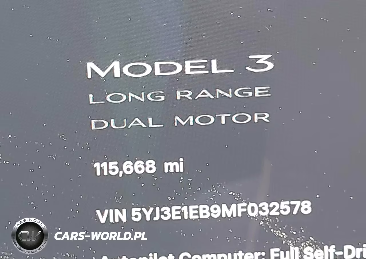 2021 Tesla Model 3 Long Range Dual Motor All-Wheel Drive VIN:5YJ3E1EB9MF032578 - 16