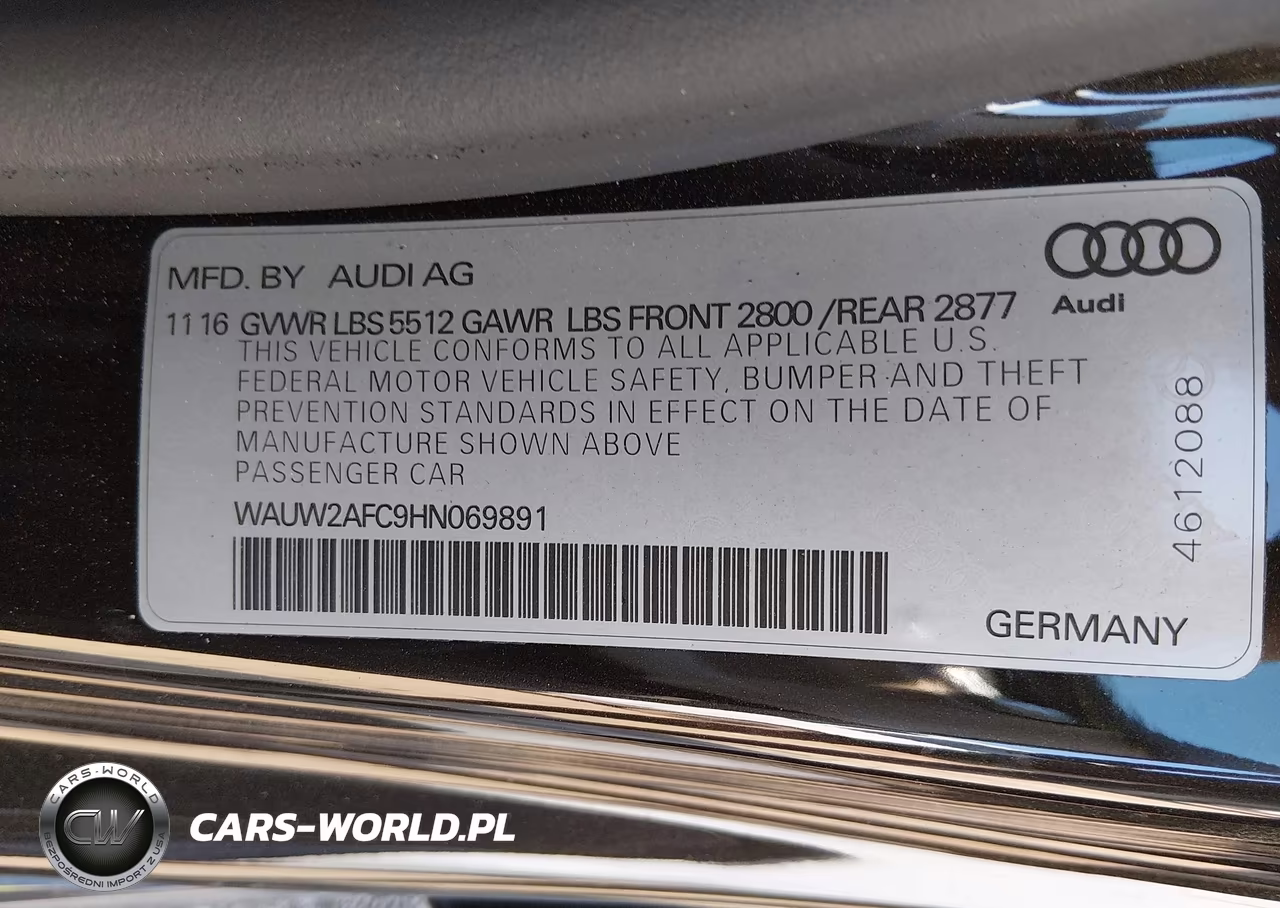 2017 Audi A7 3.0T Premium Plus VIN:WAUW2AFC9HN069891 - 9
