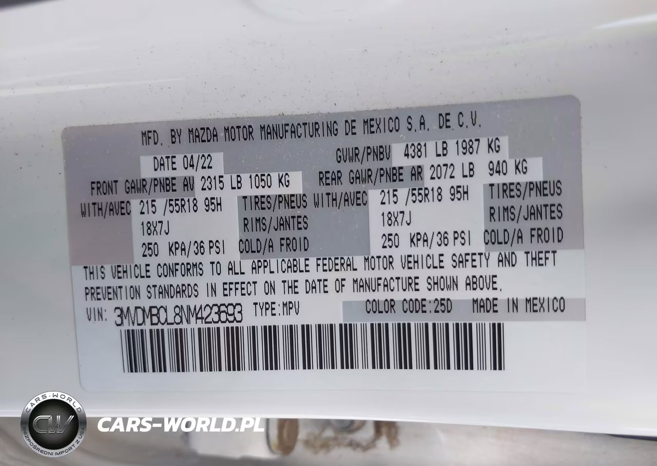 2022 Mazda Cx-30 Preferred VIN:3MVDMBCL8NM423693 - 9