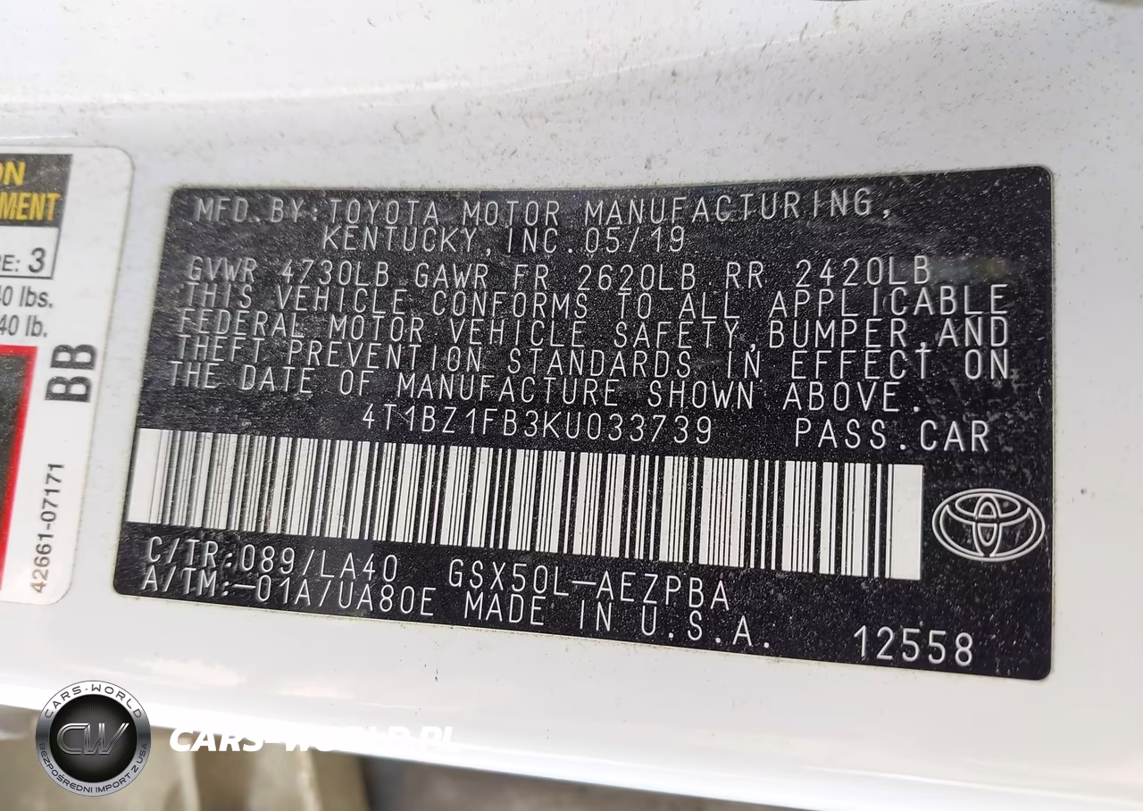 2019 Toyota Avalon Limited VIN:4T1BZ1FB3KU033739 - 9