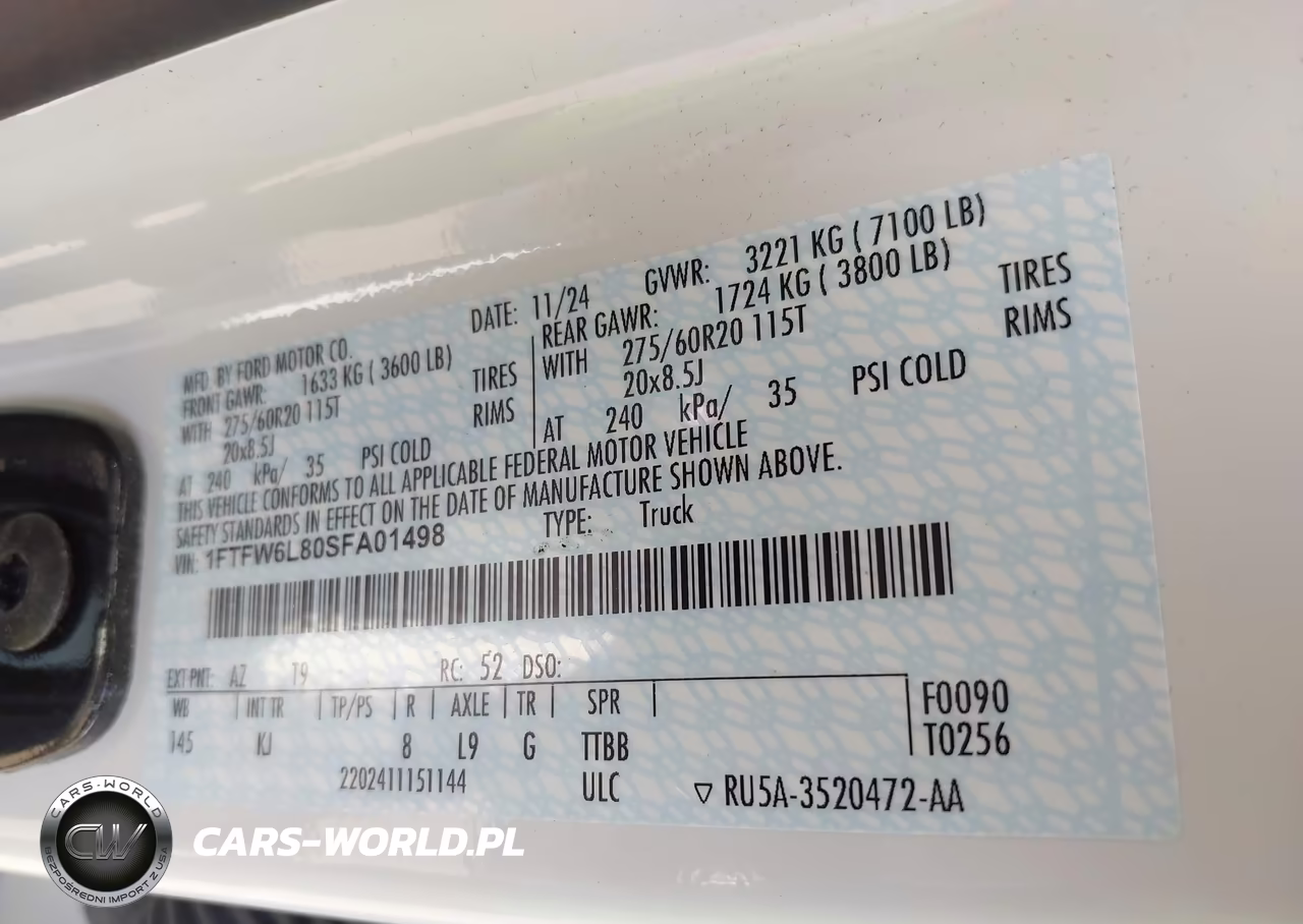 2025 Ford F-150 King Ranch VIN:1FTFW6L80SFA01498 - 9