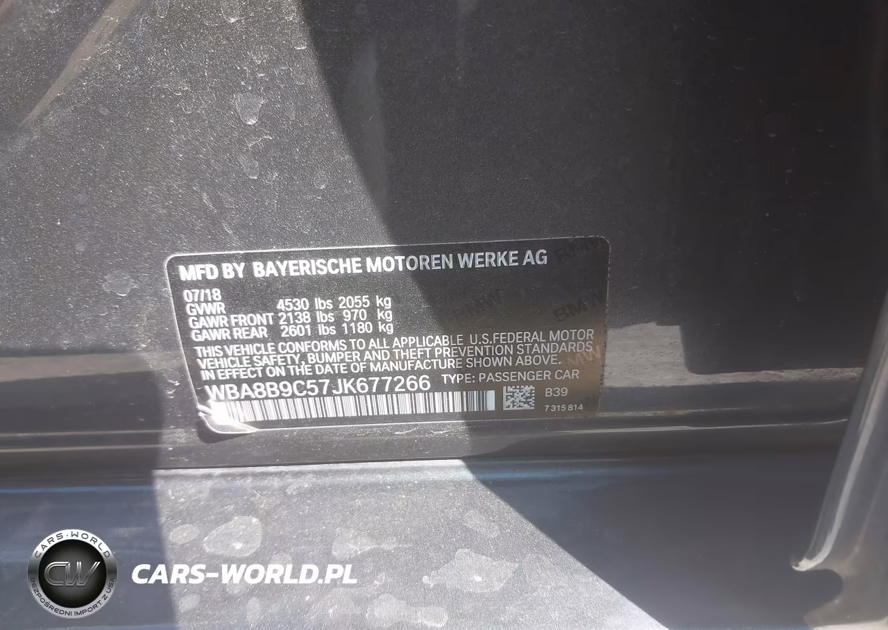 2018 BMW 330I VIN:WBA8B9C57JK677266 - 9