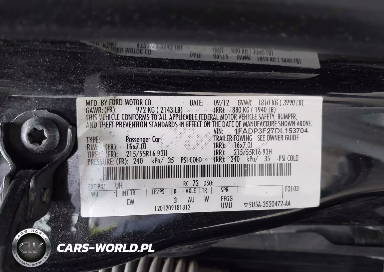 2013 Ford Focus Se VIN:1FADP3F27DL153704 - 9