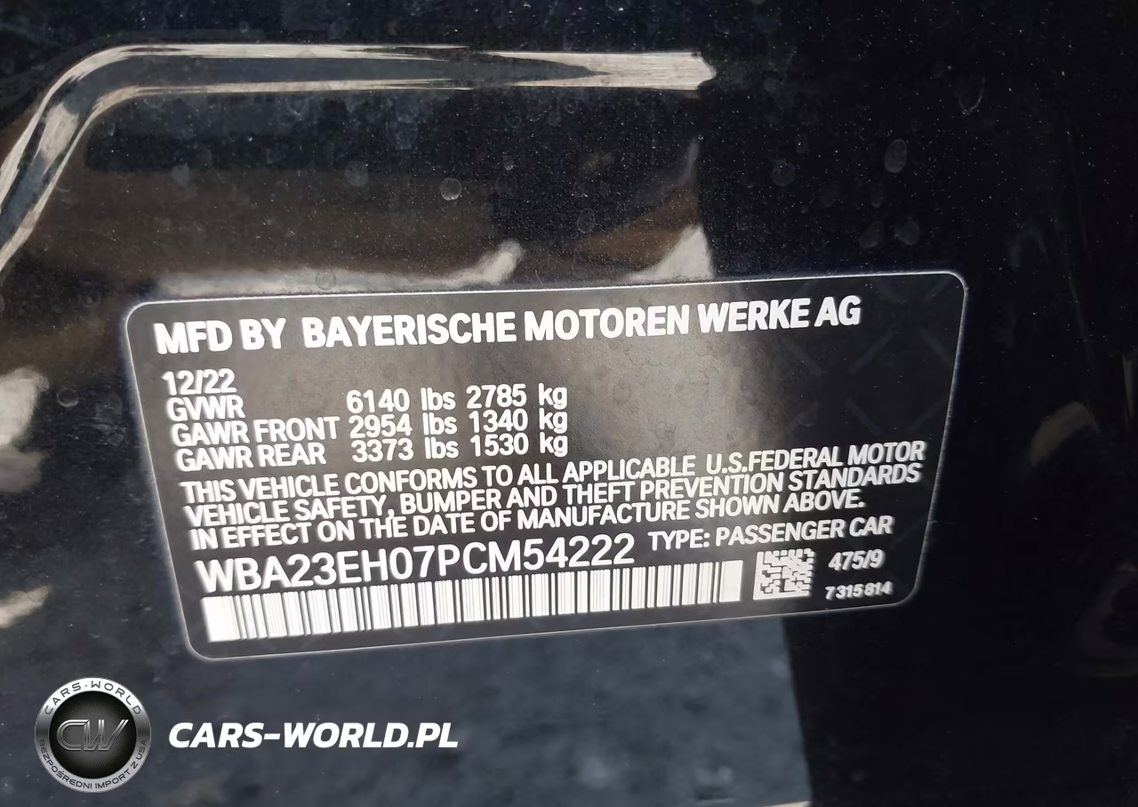 2023 BMW 740 I VIN:WBA23EH07PCM54222 - 9