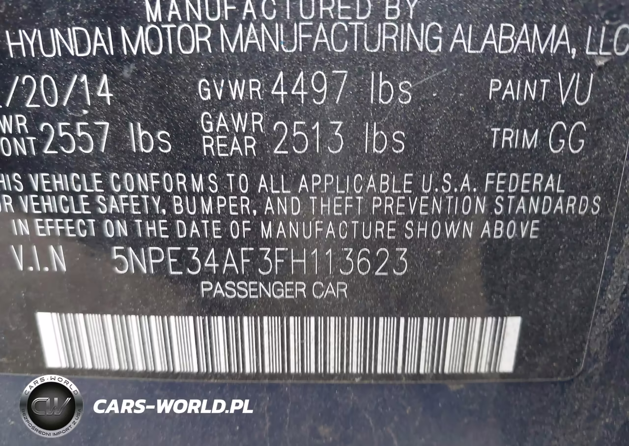 2015 Hyundai Sonata Sport VIN:5NPE34AF3FH113623 - 9