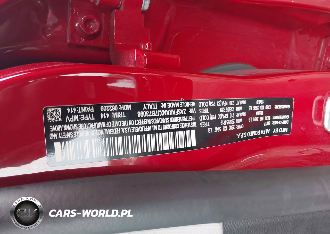 2018 Alfa Romeo Stelvio Awd VIN:ZASFAKANXJ7B73098 - 9
