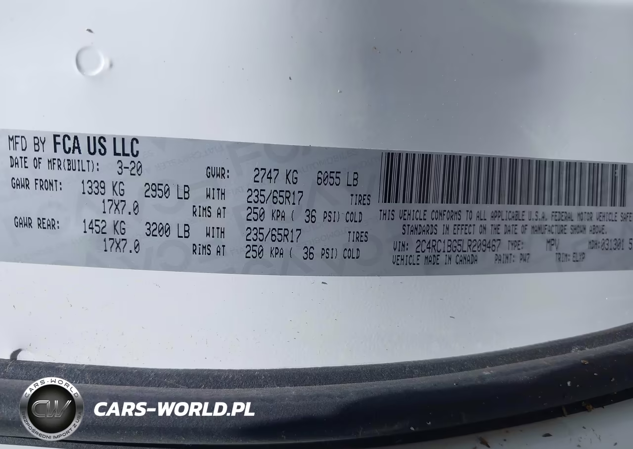 2020 Chrysler Pacifica Touring L VIN:2C4RC1BG5LR209467 - 9