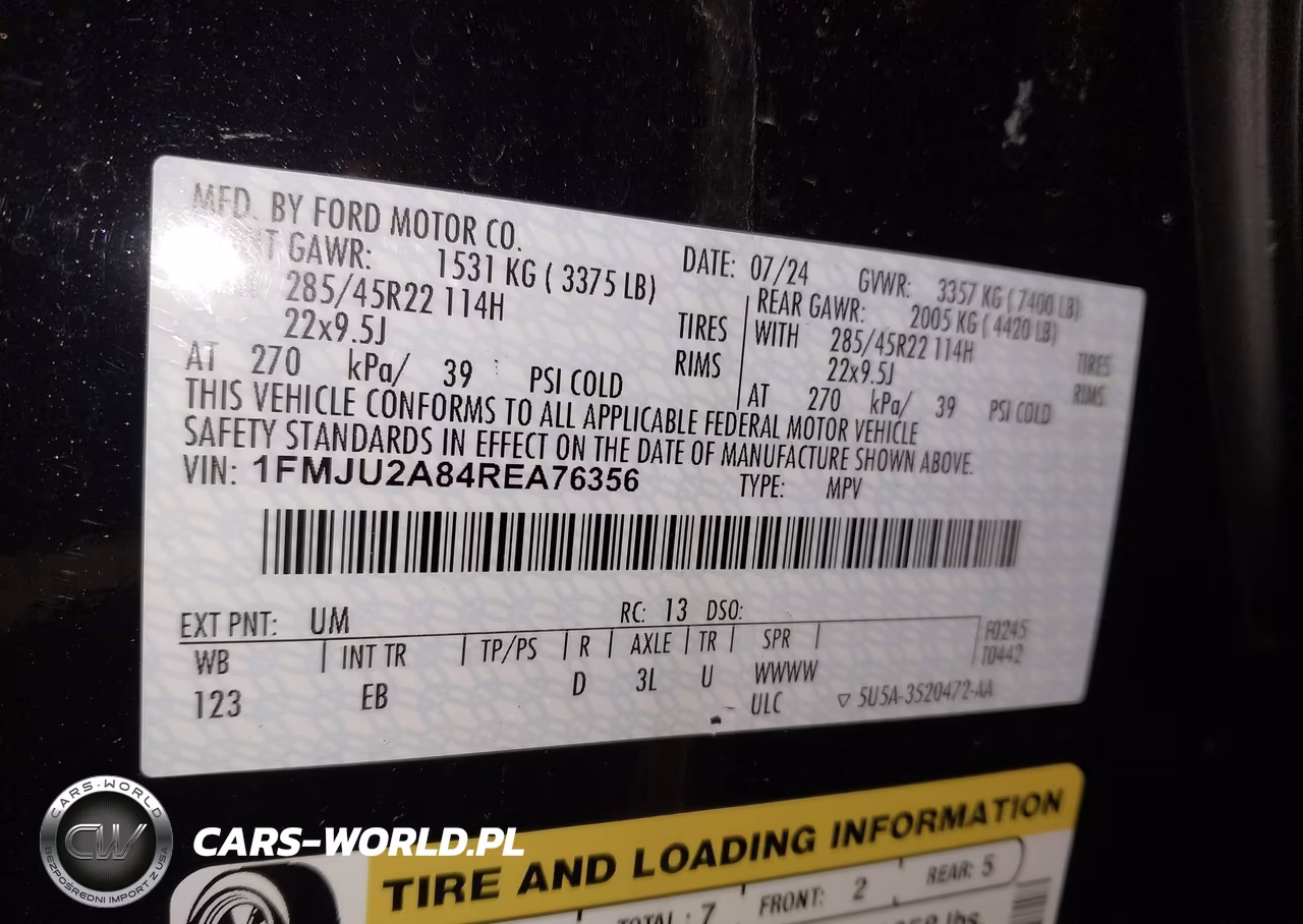 2024 Ford Expedition Limited VIN:1FMJU2A84REA76356 - 9
