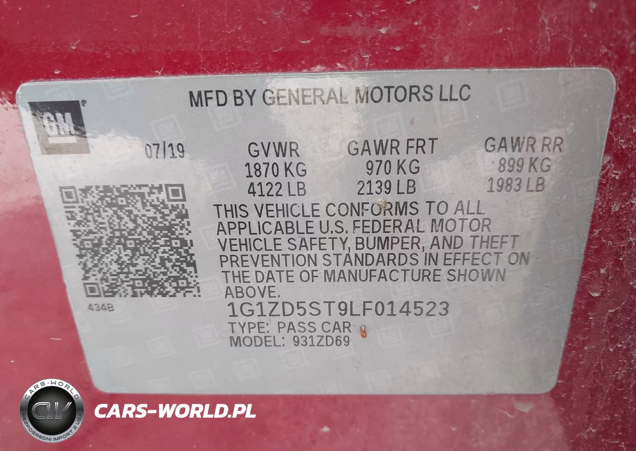 2020 Chevrolet Malibu Fwd Lt VIN:1G1ZD5ST9LF014523 - 9