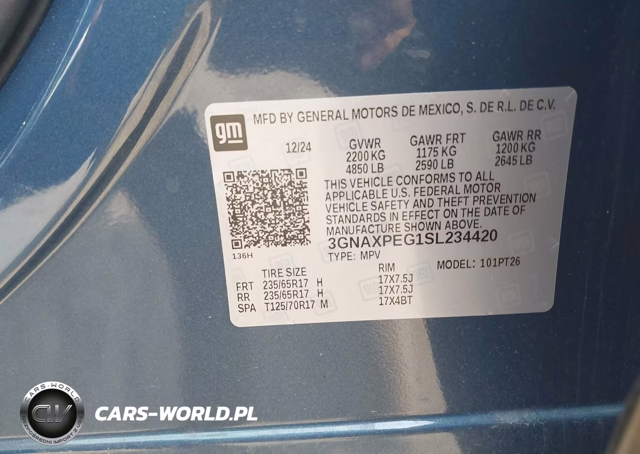 2025 Chevrolet Equinox Awd Lt VIN:3GNAXPEG1SL234420 - 9