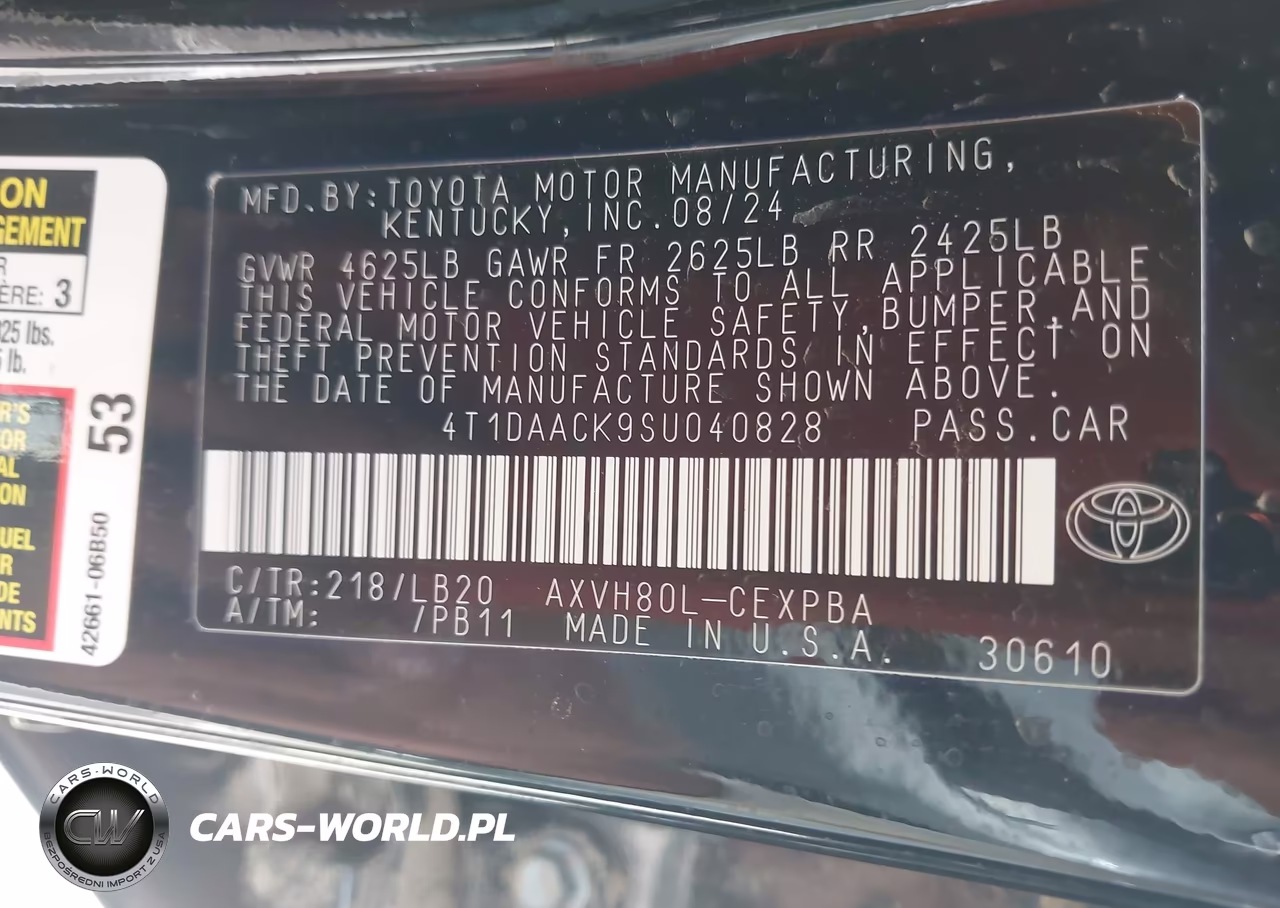2025 Toyota Camry Xse VIN:4T1DAACK9SU040828 - 9