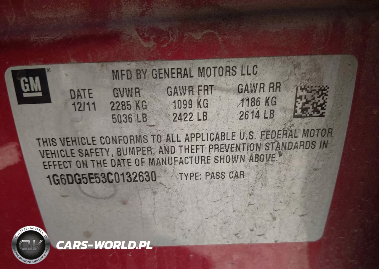 2012 Cadillac Cts Luxury VIN:1G6DG5E53C0132630 - 9