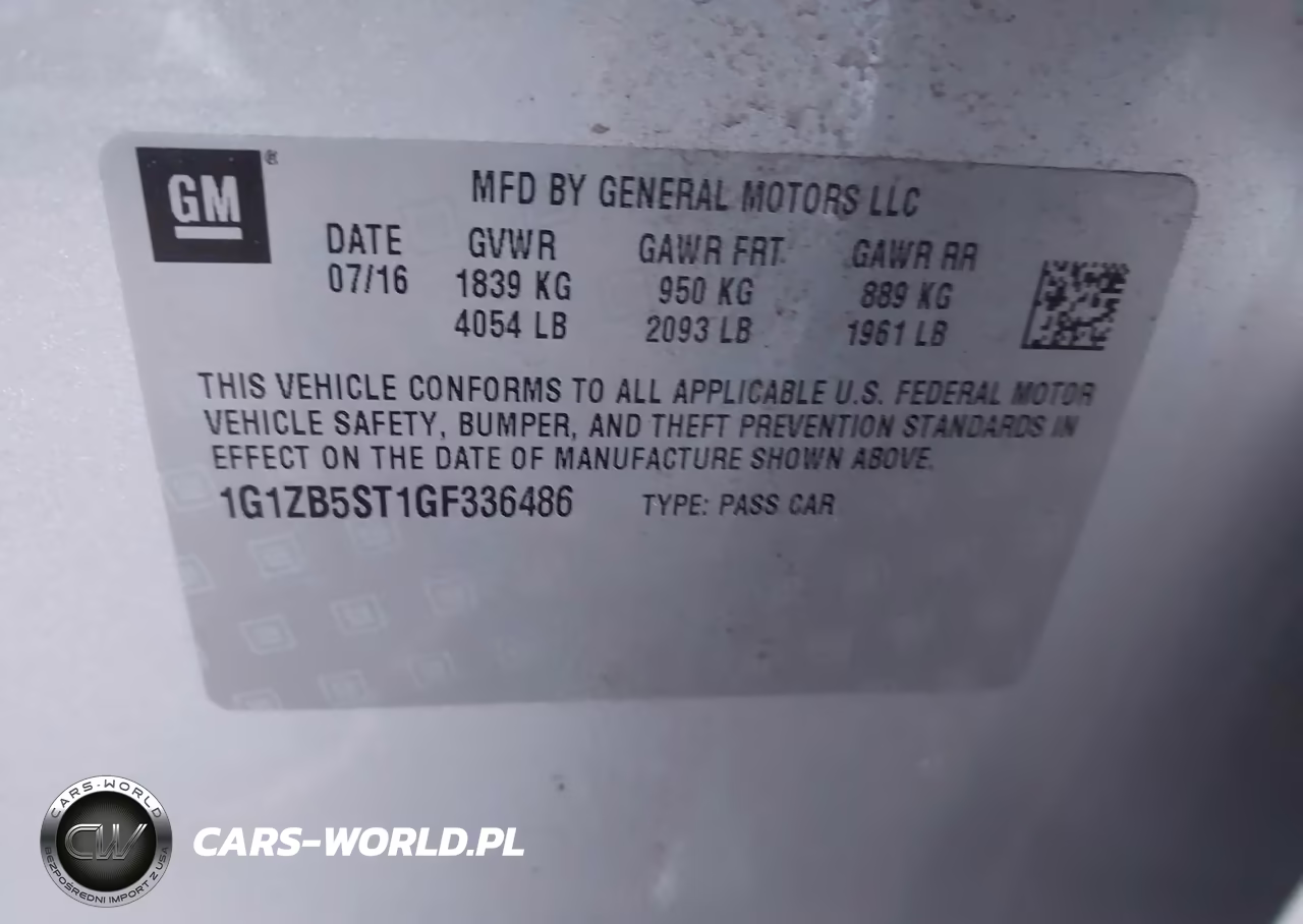 2016 Chevrolet Malibu Ls VIN:1G1ZB5ST1GF336486 - 9