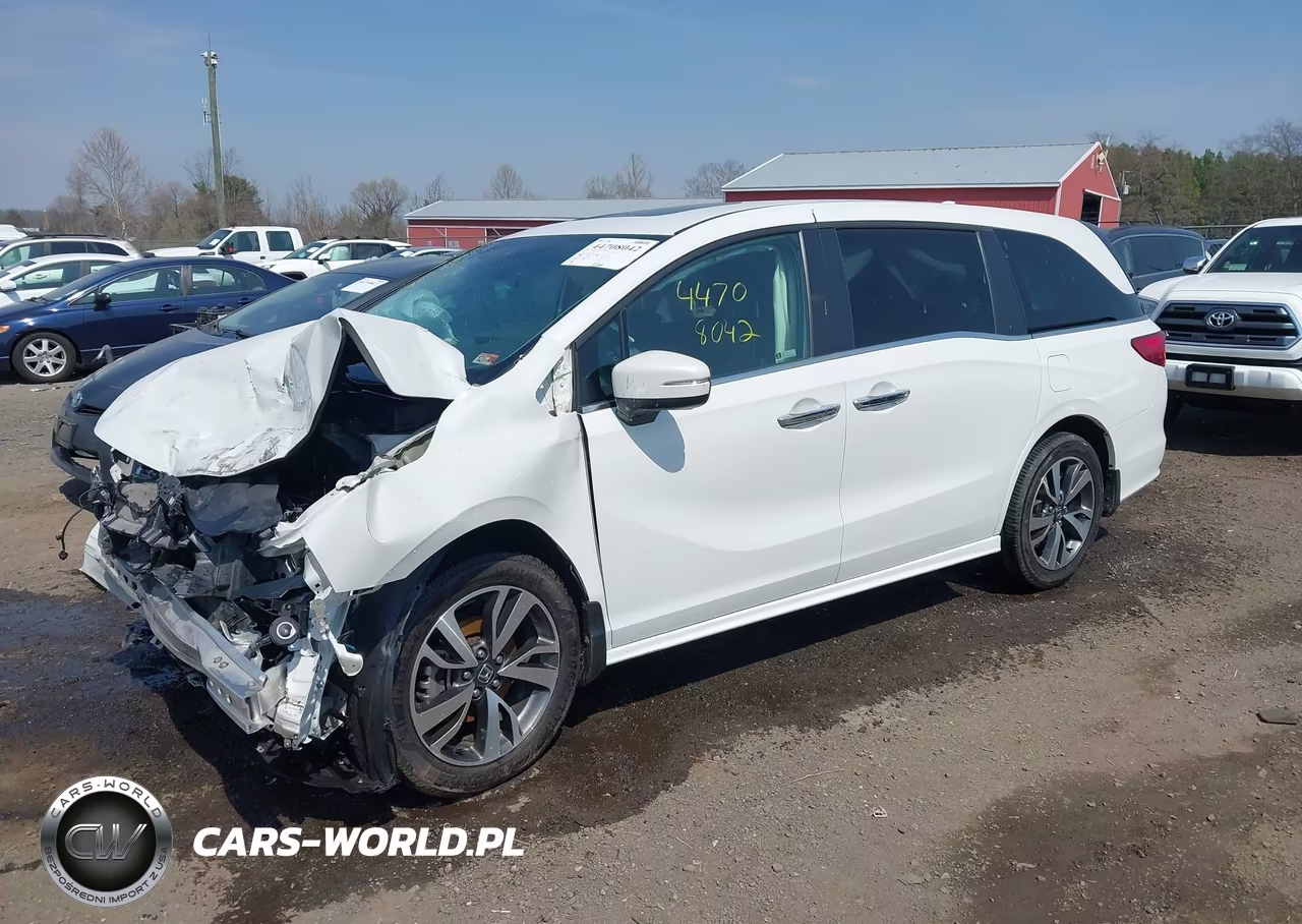 2022 Honda Odyssey Touring VIN:5FNRL6H86NB026574 - 2