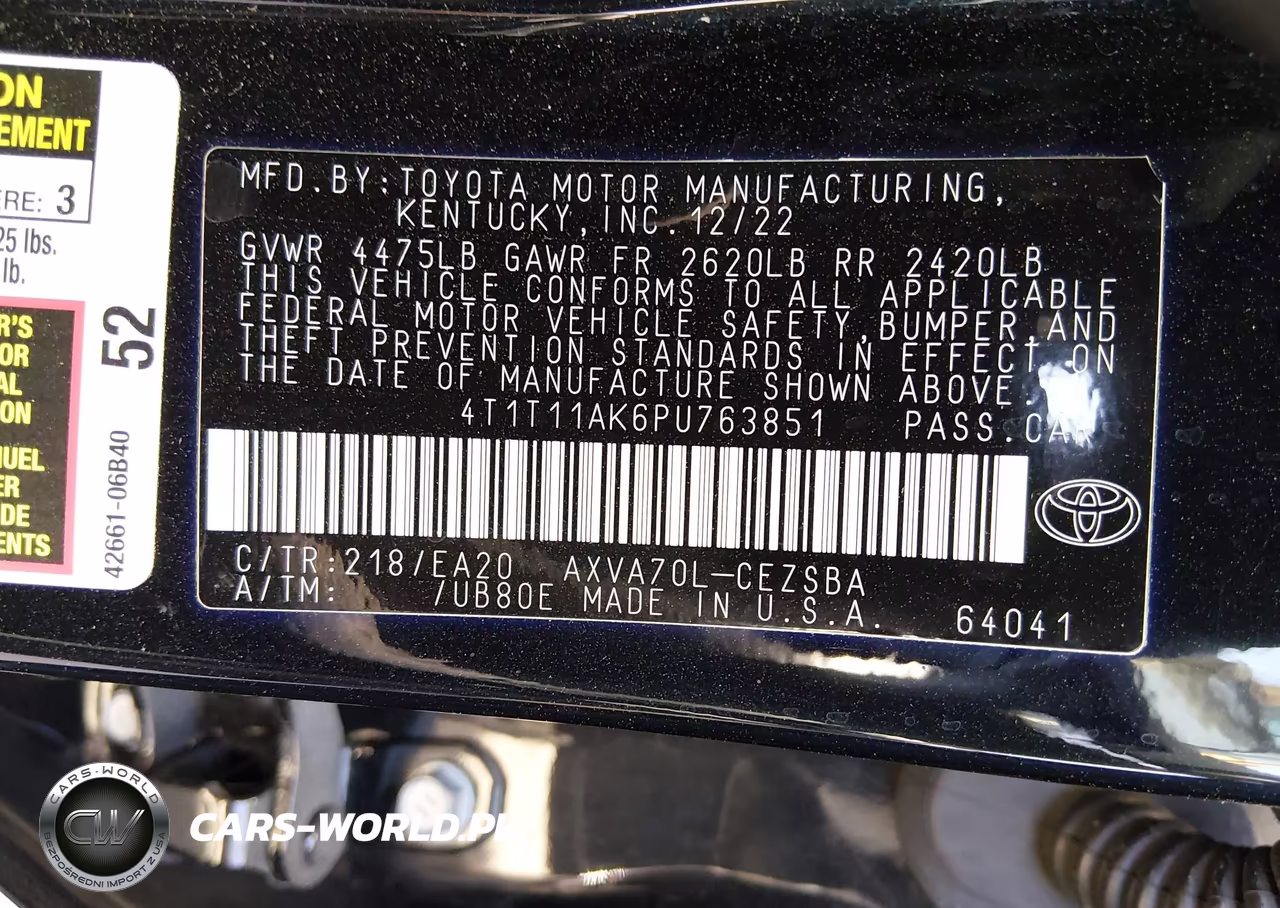 2023 Toyota Camry Se VIN:4T1T11AK6PU763851 - 9