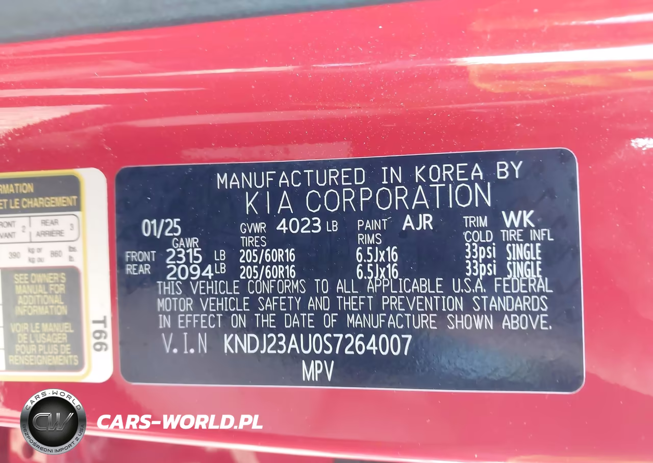 2025 Kia Soul S VIN:KNDJ23AU0S7264007 - 9