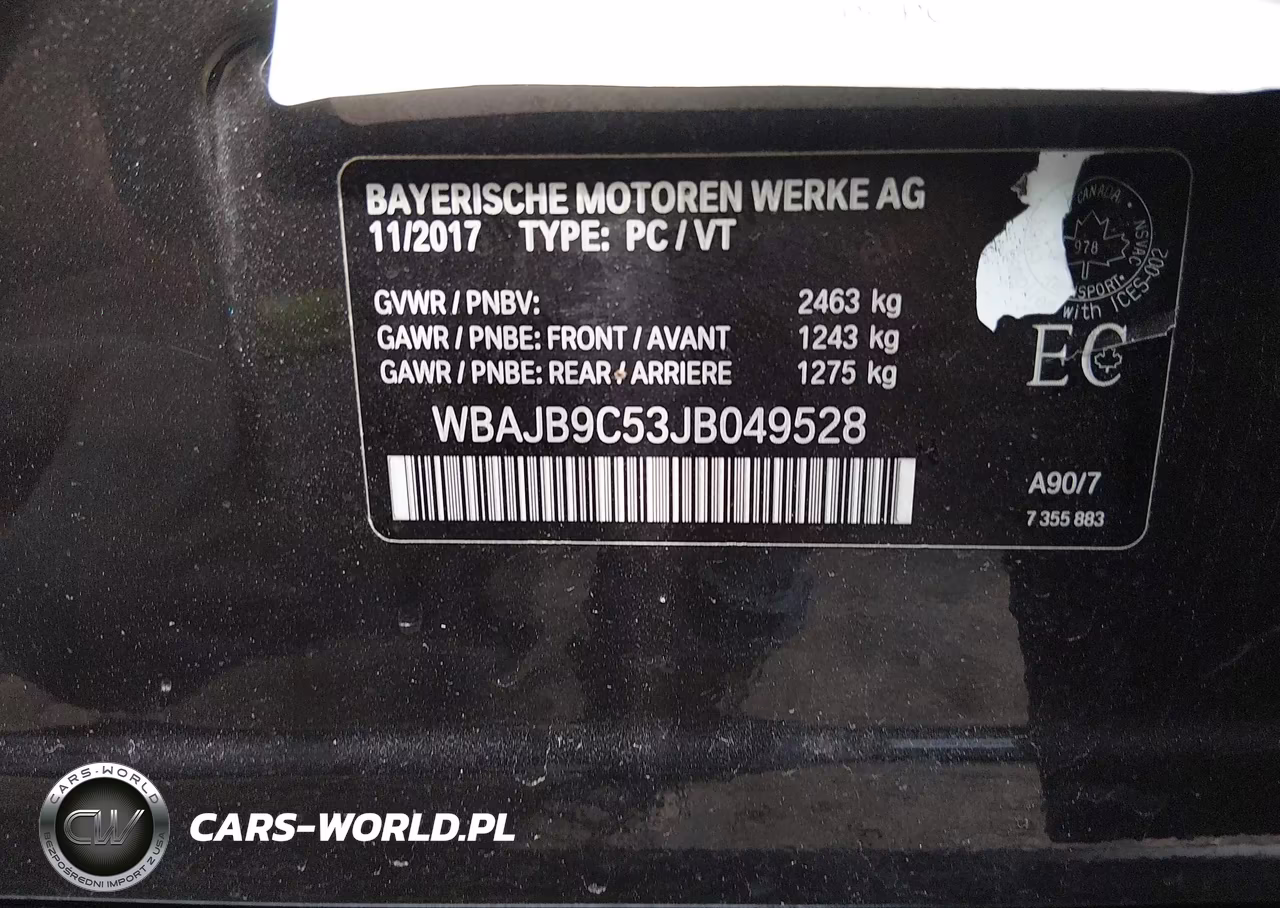 2018 BMW M550I xDrive VIN:WBAJB9C53JB049528 - 9