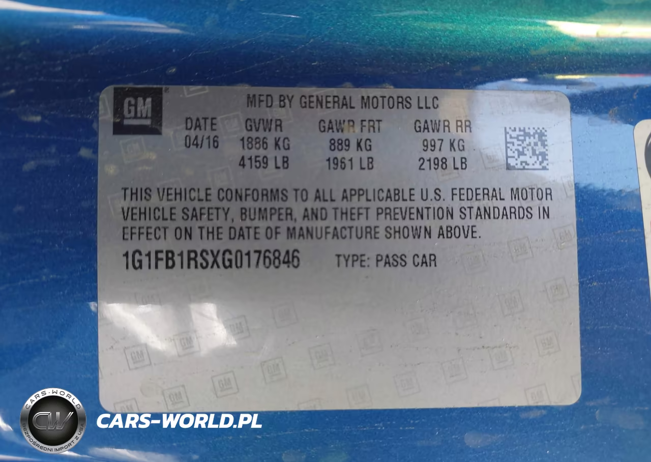 2016 Chevrolet Camaro 1Lt VIN:1G1FB1RSXG0176846 - 9