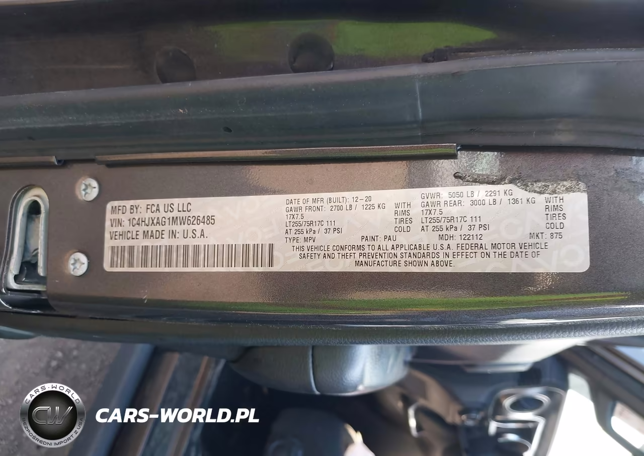 2021 Jeep Wrangler Willys Sport 4X4 VIN:1C4HJXAG1MW626485 - 9