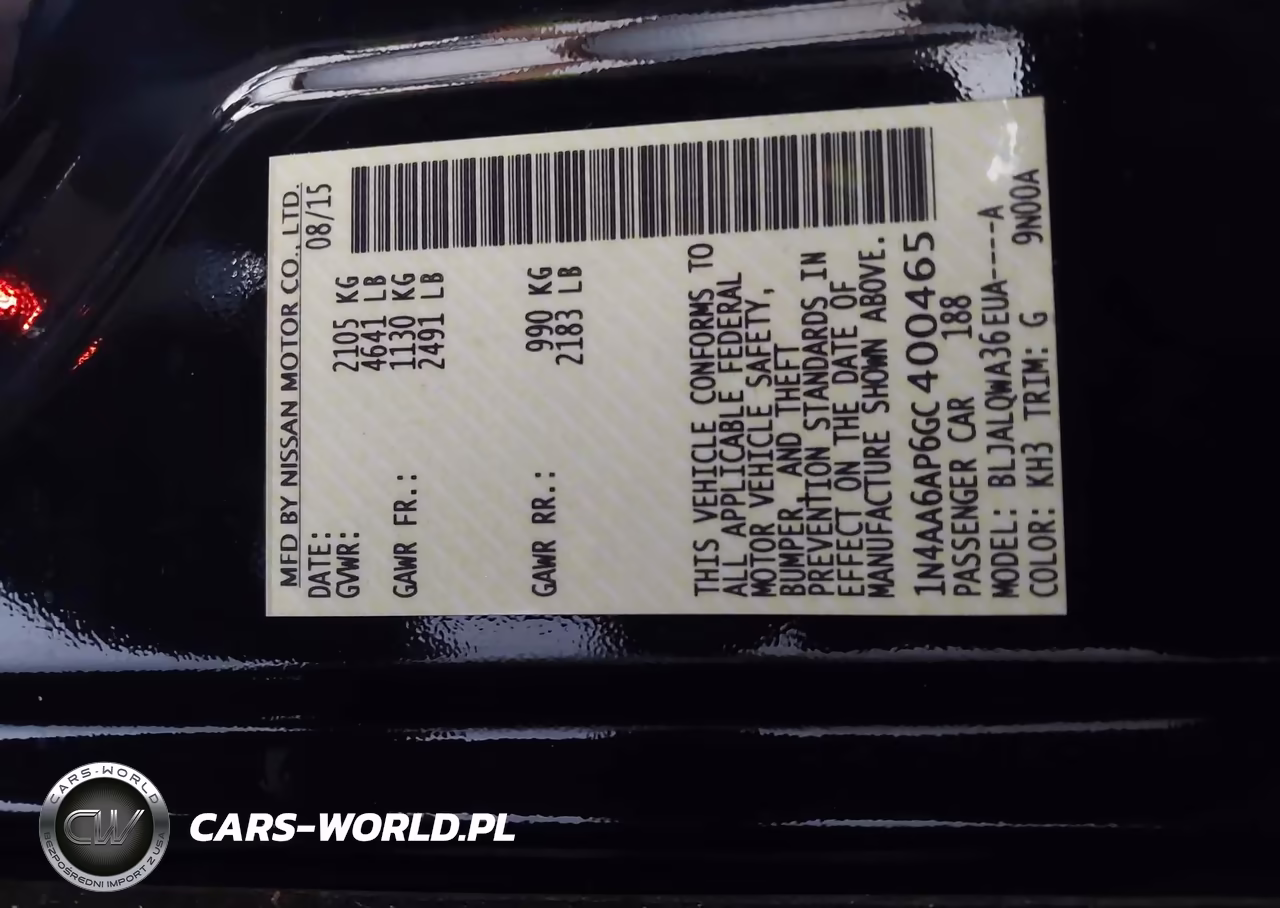 2016 Nissan Maxima 3.5 S VIN:1N4AA6AP6GC400465 - 9