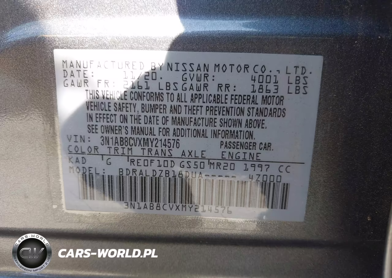 2021 Nissan Sentra Sv Xtronic Cvt VIN:3N1AB8CVXMY214576 - 9