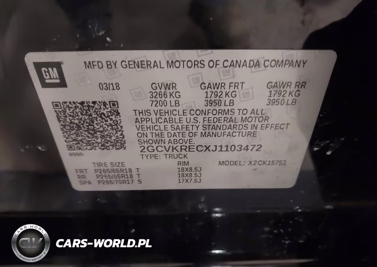 2018 Chevrolet Silverado 1500 2Lt VIN:2GCVKRECXJ1103472 - 9