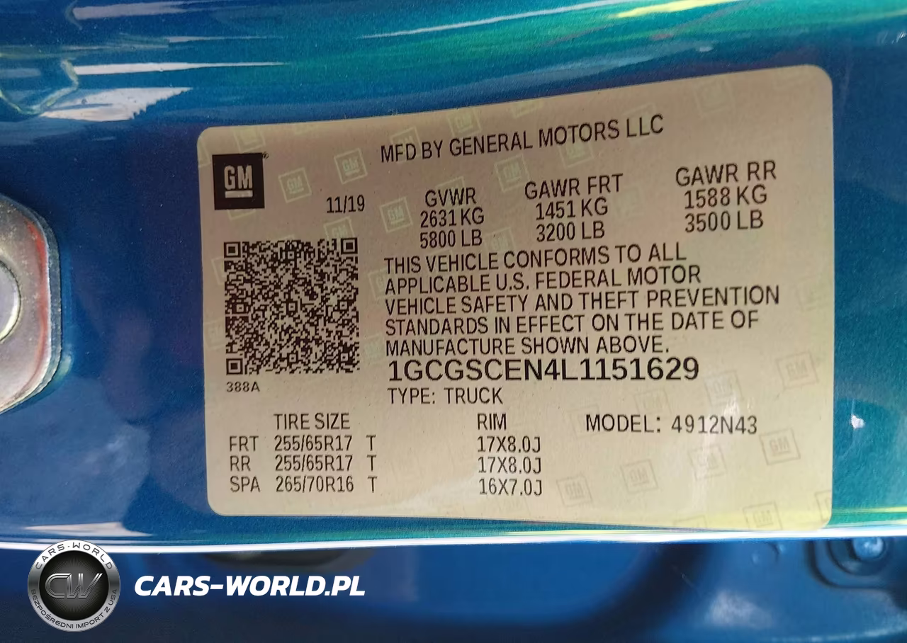 2020 Chevrolet Colorado 2Wd Short Box Lt VIN:1GCGSCEN4L1151629 - 9
