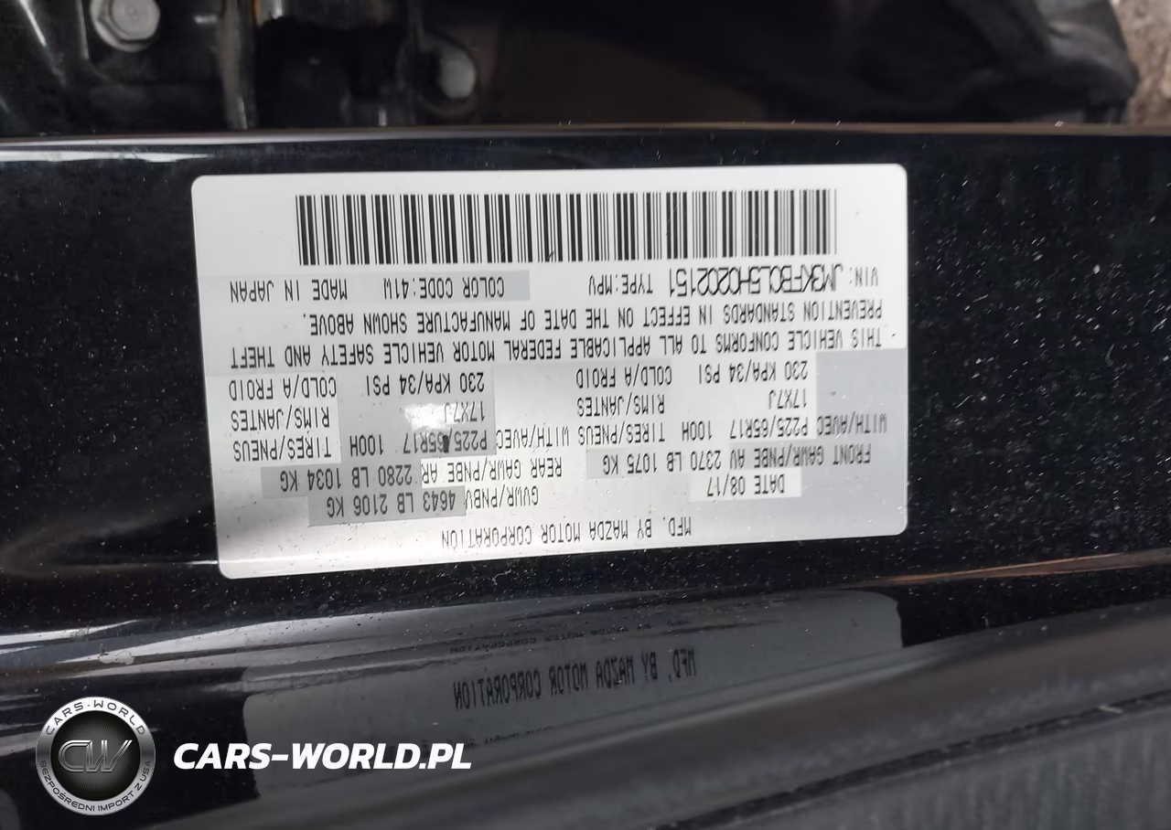 2017 Mazda Cx-5 Touring VIN:JM3KFBCL5H0202151 - 9